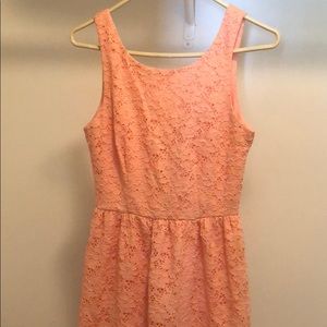 Lined Pink Lace Dress